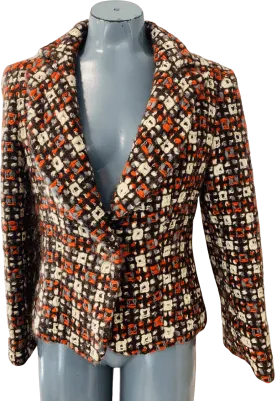 00's Multicolor Knit Wool Blazer