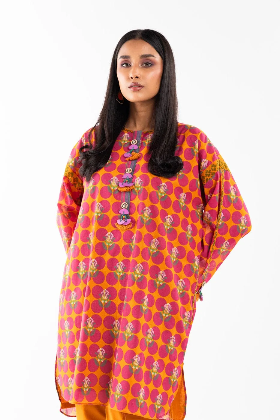 1 Pc Printed Lawn Shirt