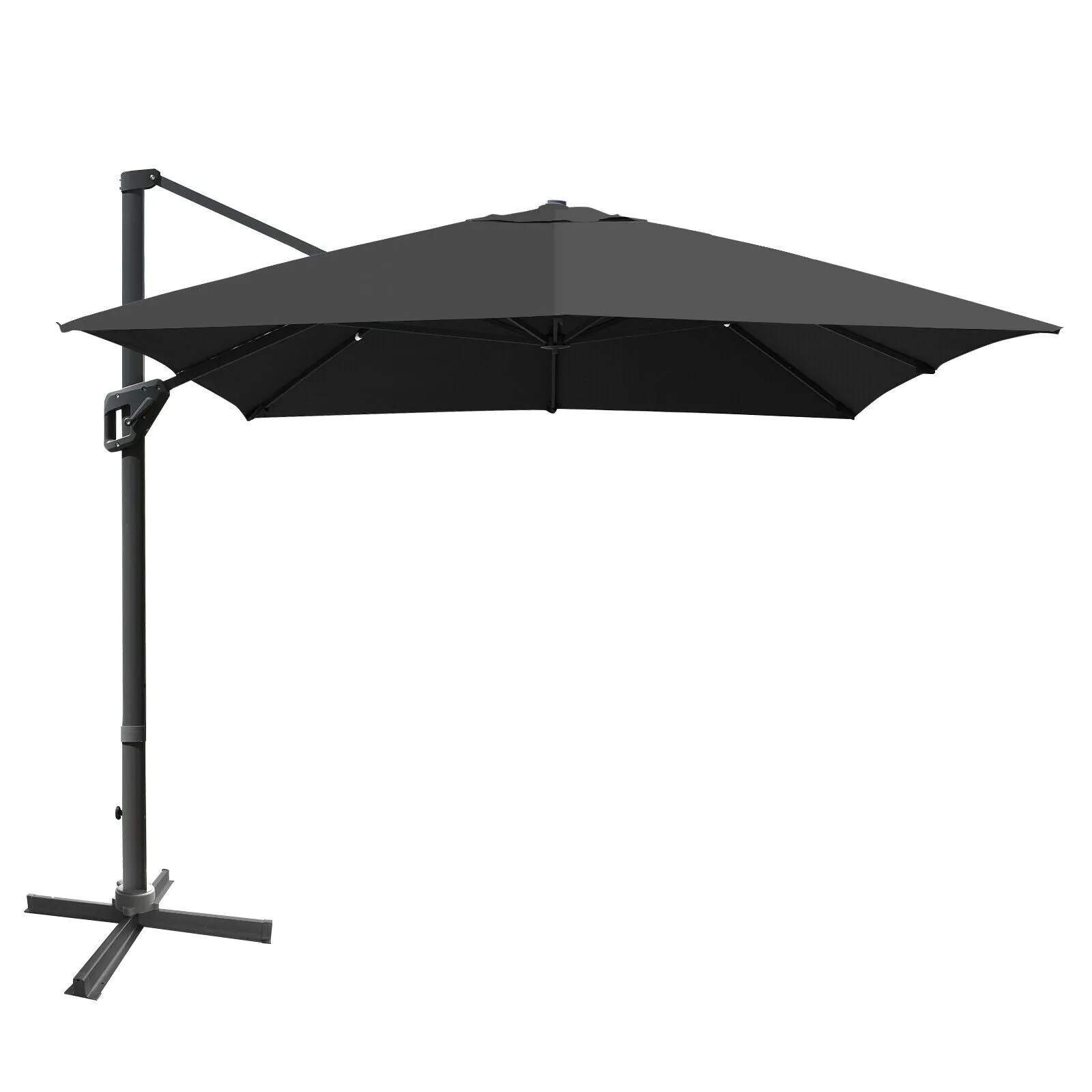 10 x 13ft Rectangular Cantilever Umbrella - Gray