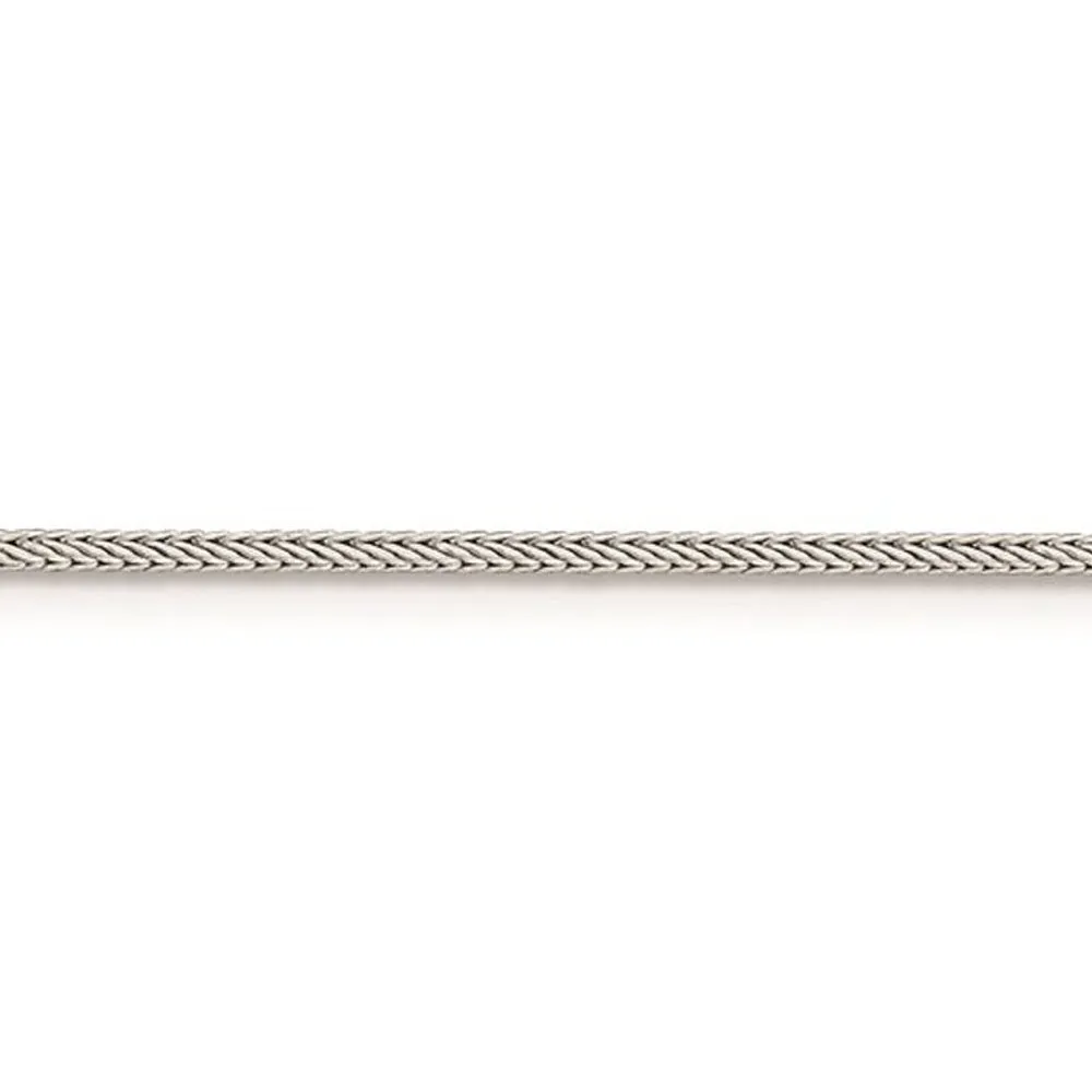 1.25mm Sterling Silver, Diamond Cut Franco Chain Bracelet