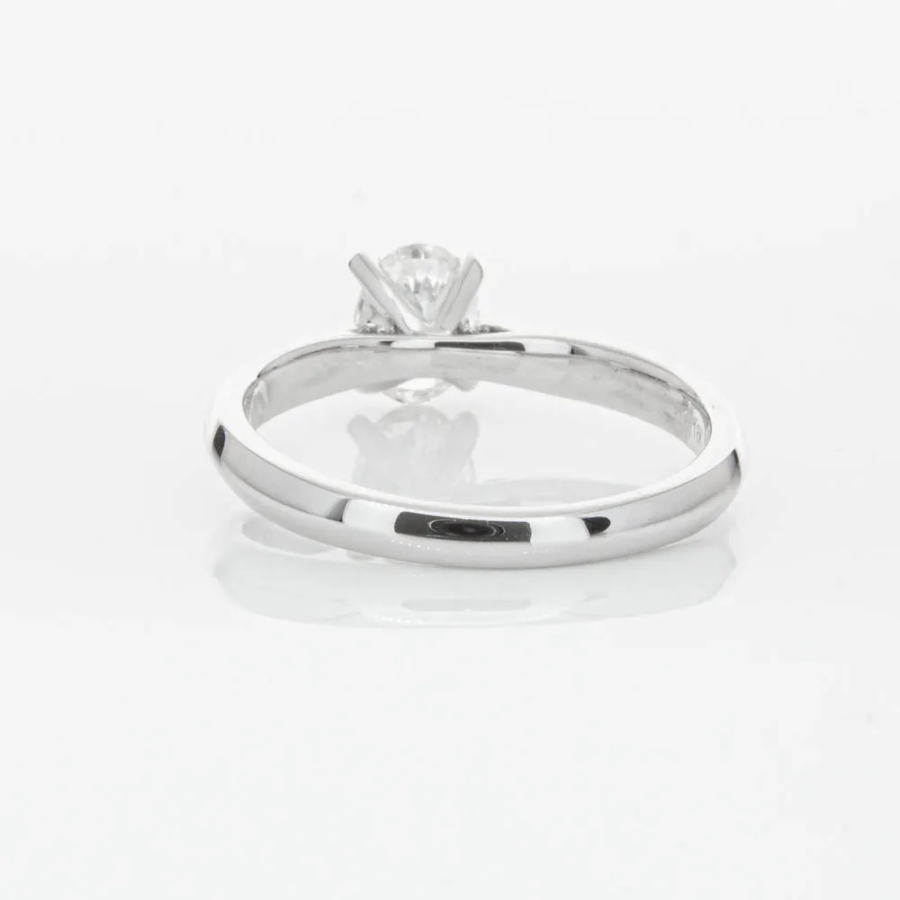 18ct White Gold .70ct Oval Cut Diamond Venetian Ring