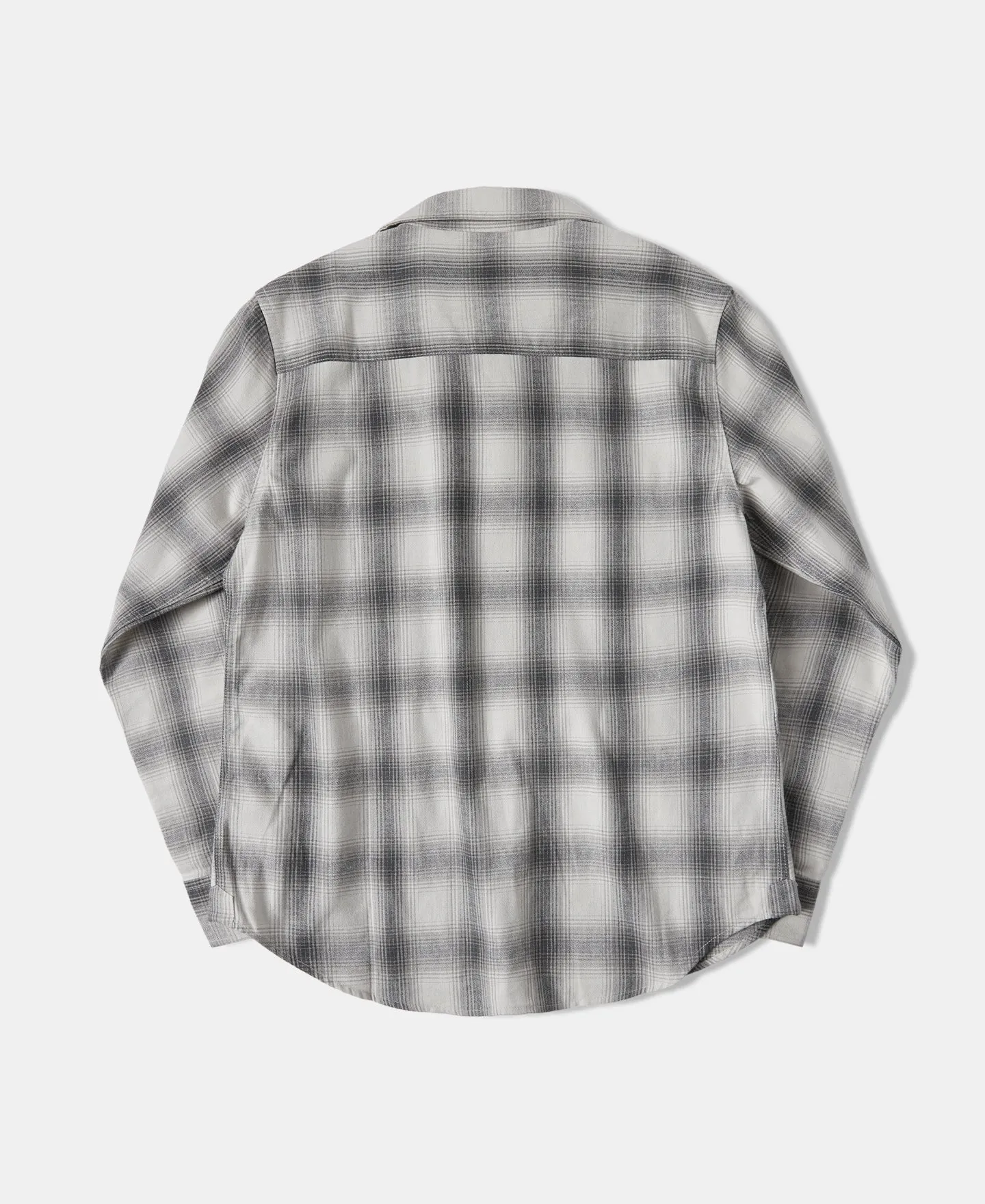 1950s Western Shadow Plaid Workshirt - Gray