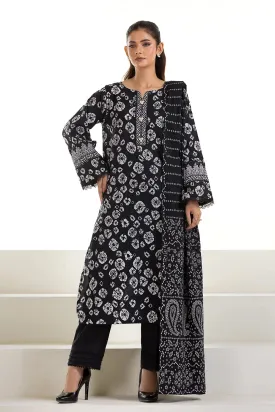 3PC Printed Unstitched Lawn Suit KLA-2642