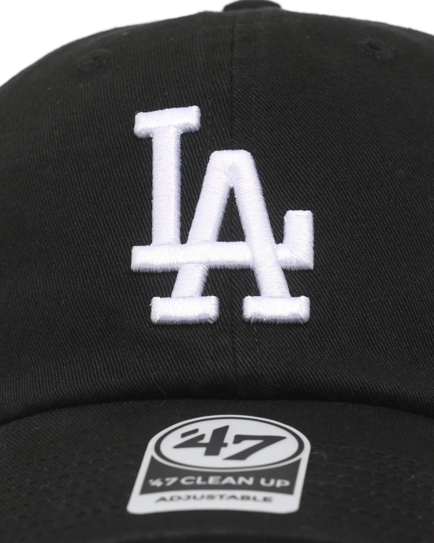 47 Brand Los Angeles Dodgers Ballpark '47 Clean Up Strapback Black/White