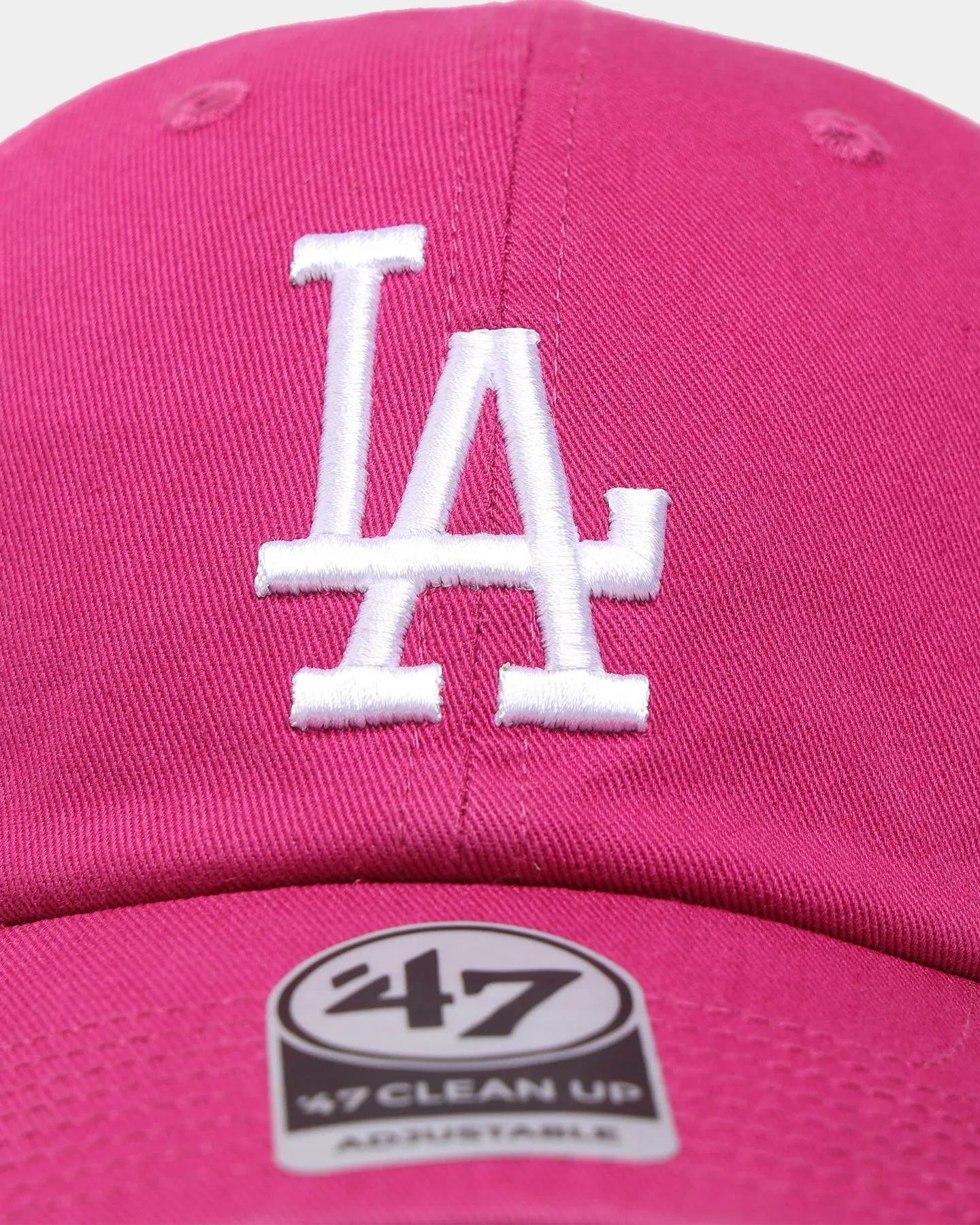 47 Brand Los Angeles Dodgers Clean Up Strapback Orchid