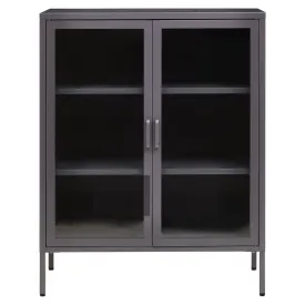 Acier Two Door Grey Cabinet