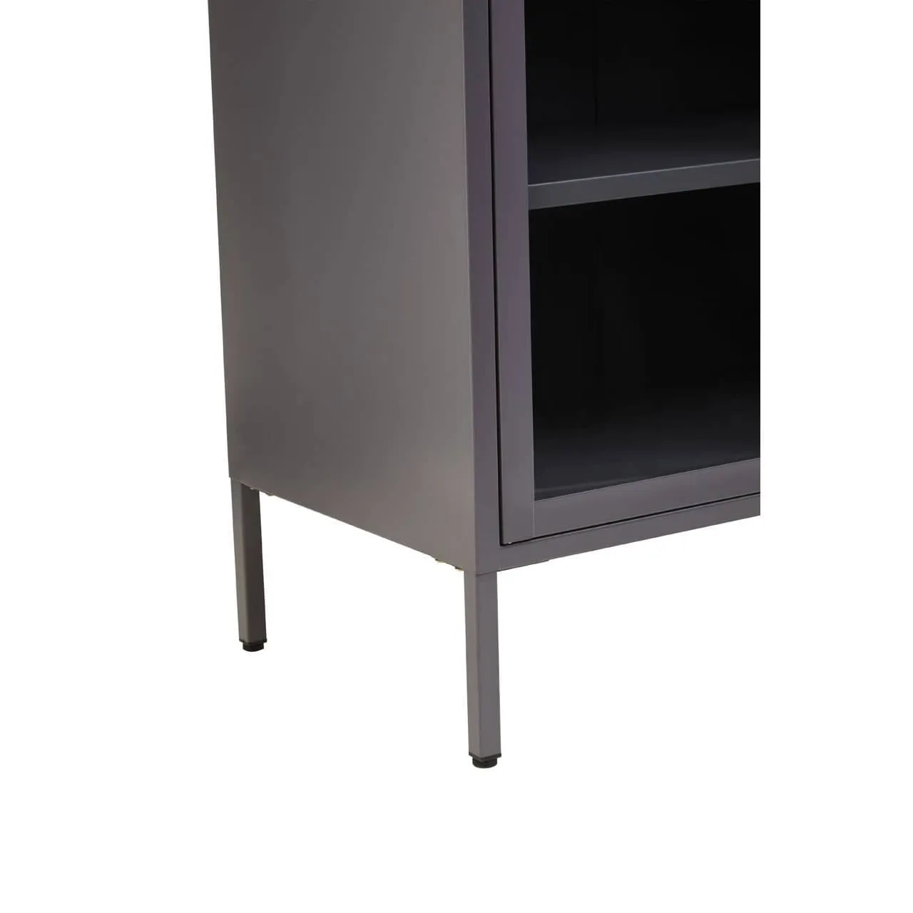 Acier Two Door Grey Cabinet