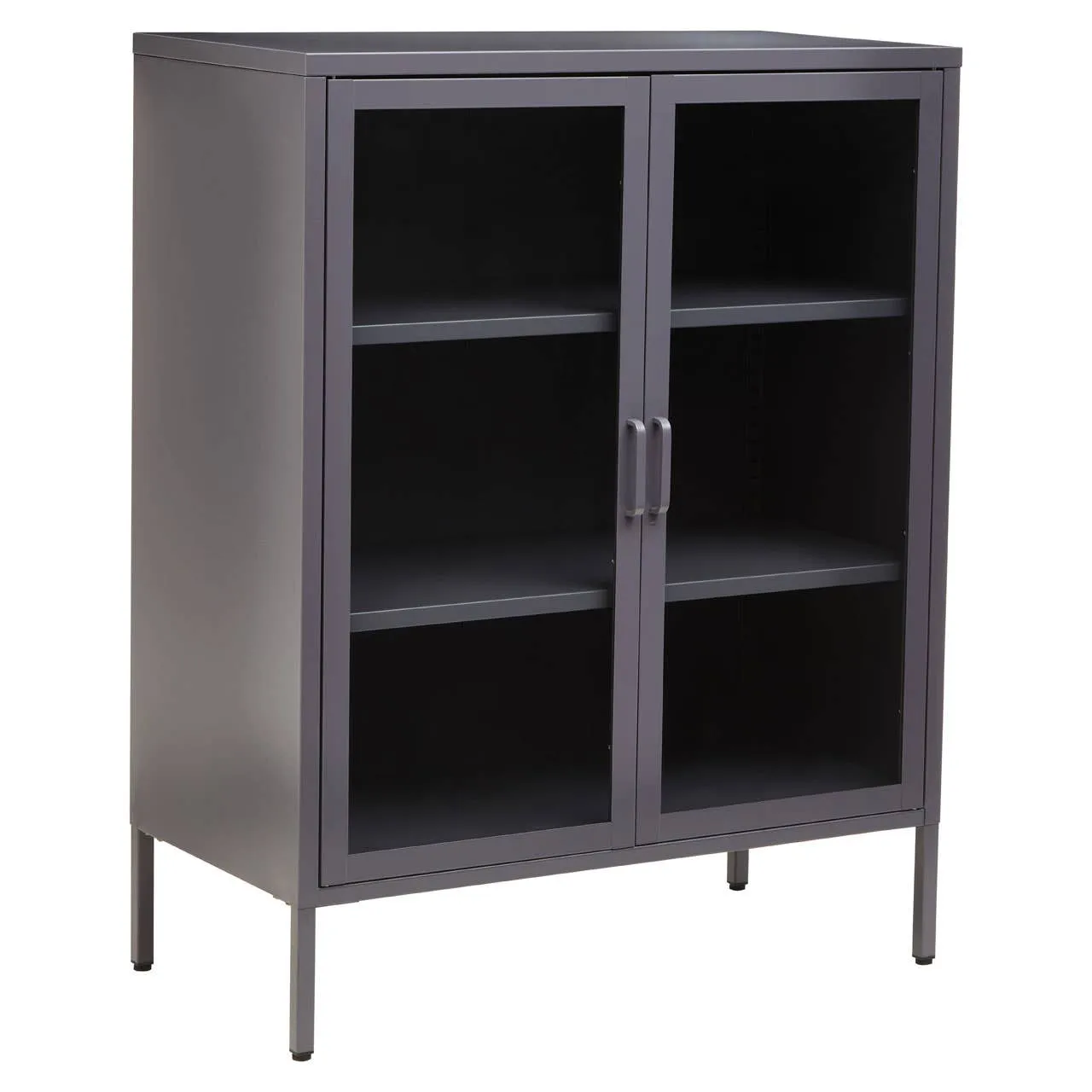 Acier Two Door Grey Cabinet