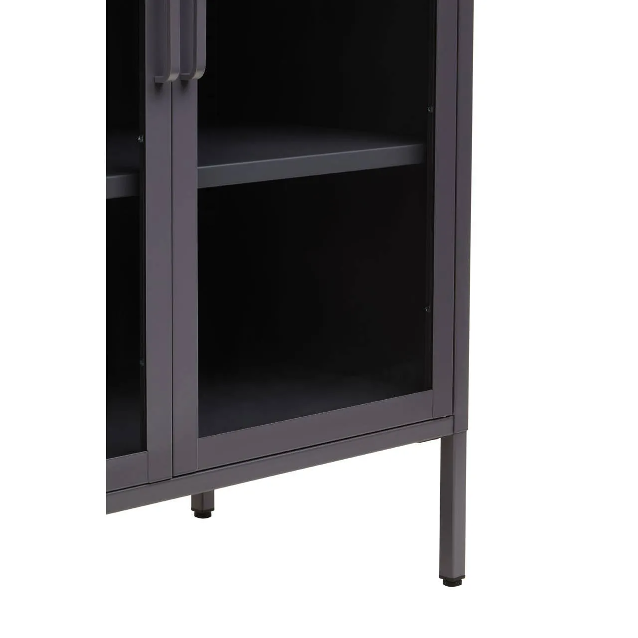 Acier Two Door Grey Cabinet