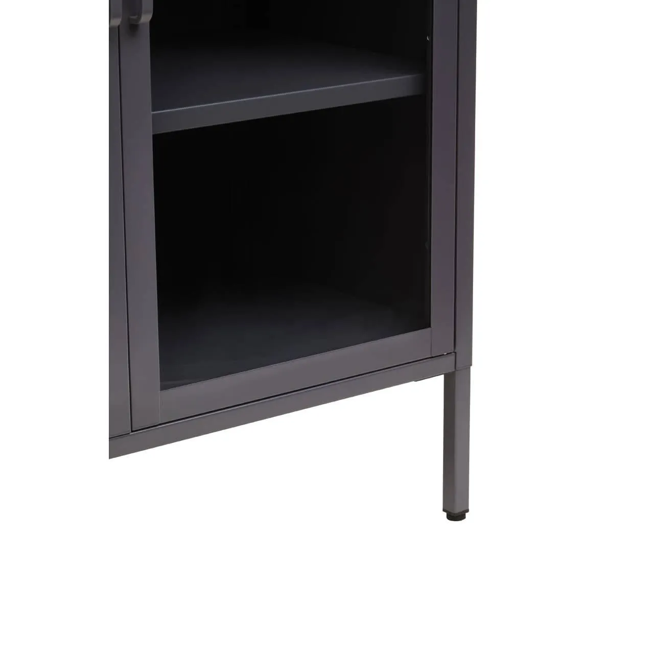 Acier Two Door Grey Cabinet