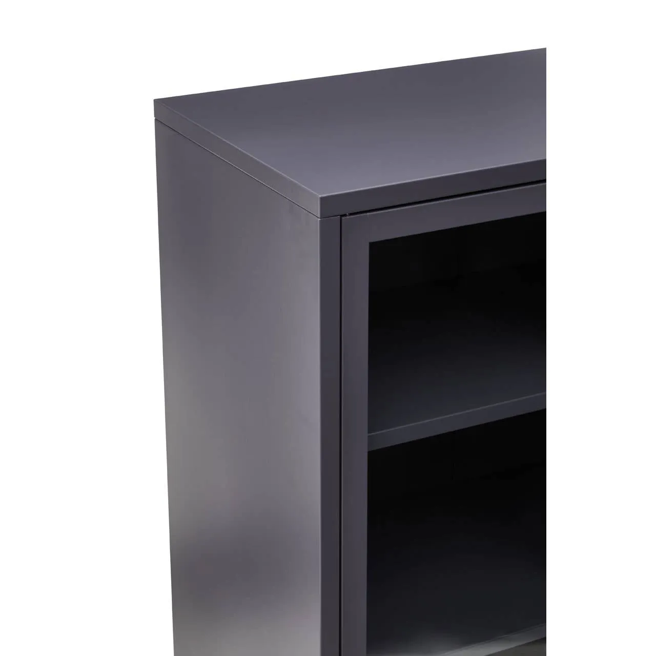 Acier Two Door Grey Cabinet