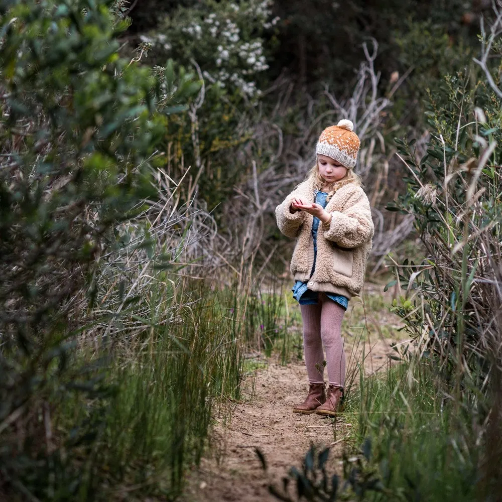 Acorn Kids: Snowflake Beanie Caramel and Oatmeal