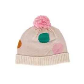 Acorn Kids: Spots Merino Beanie Pink