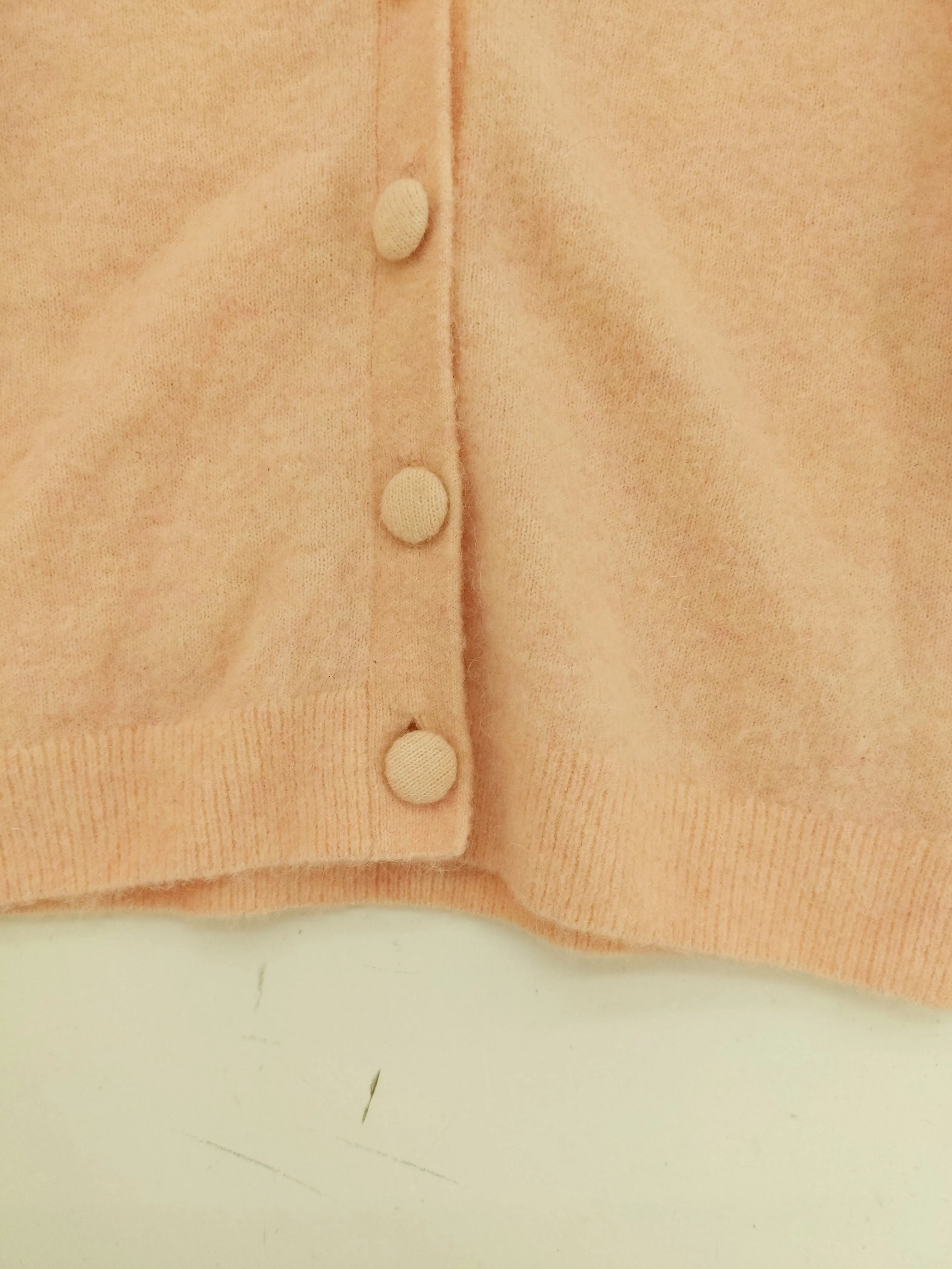 Pink Womens S Cardigan with Polyamide, Elastane, and Wool Blend from & Other Stories