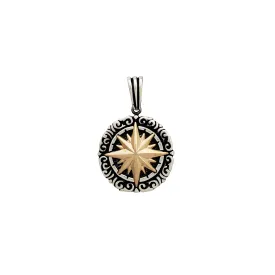 Antique Compass Charm (Silver)