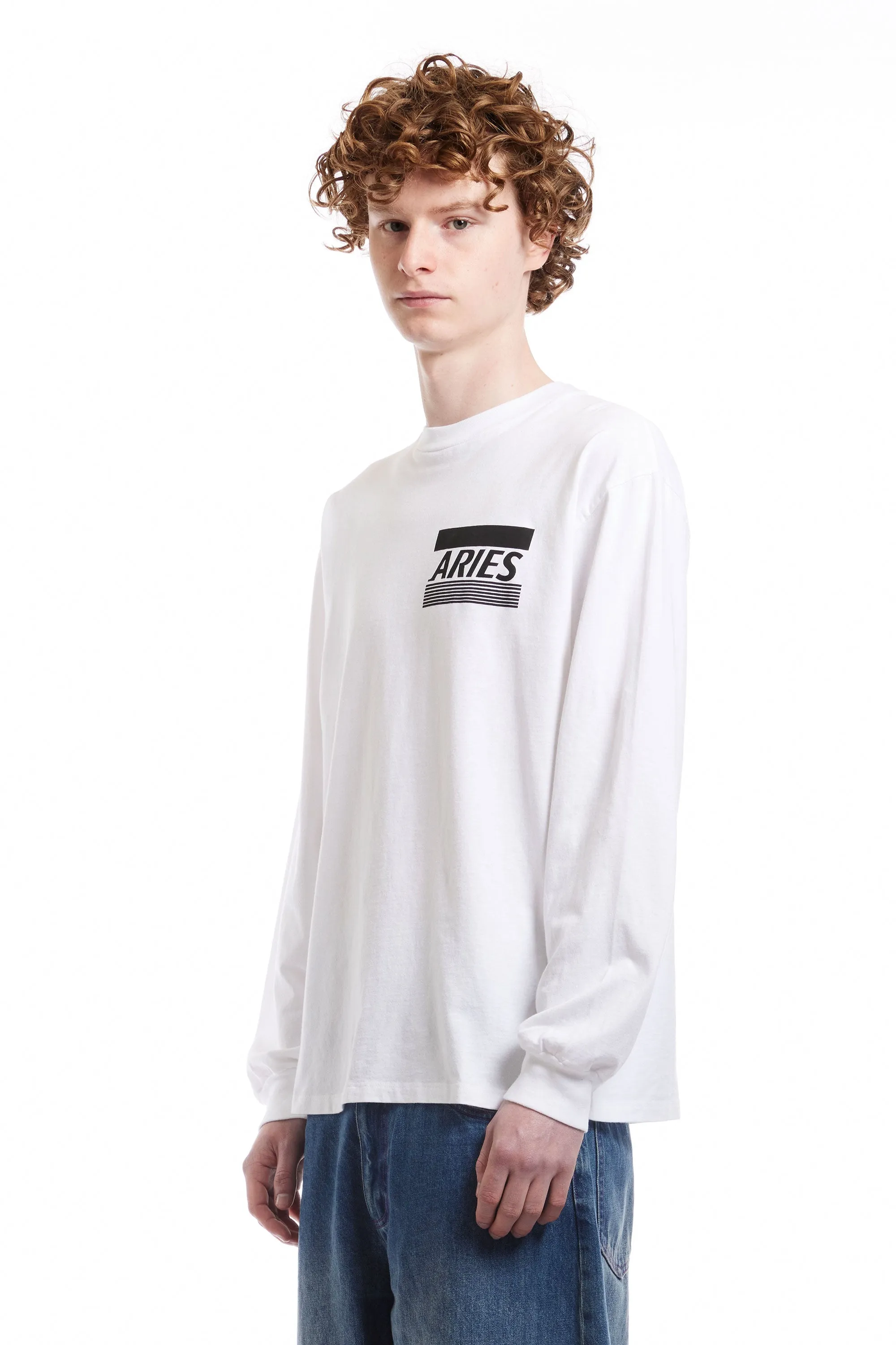 ARIES - CREDIT CARD LS TEE WHITE