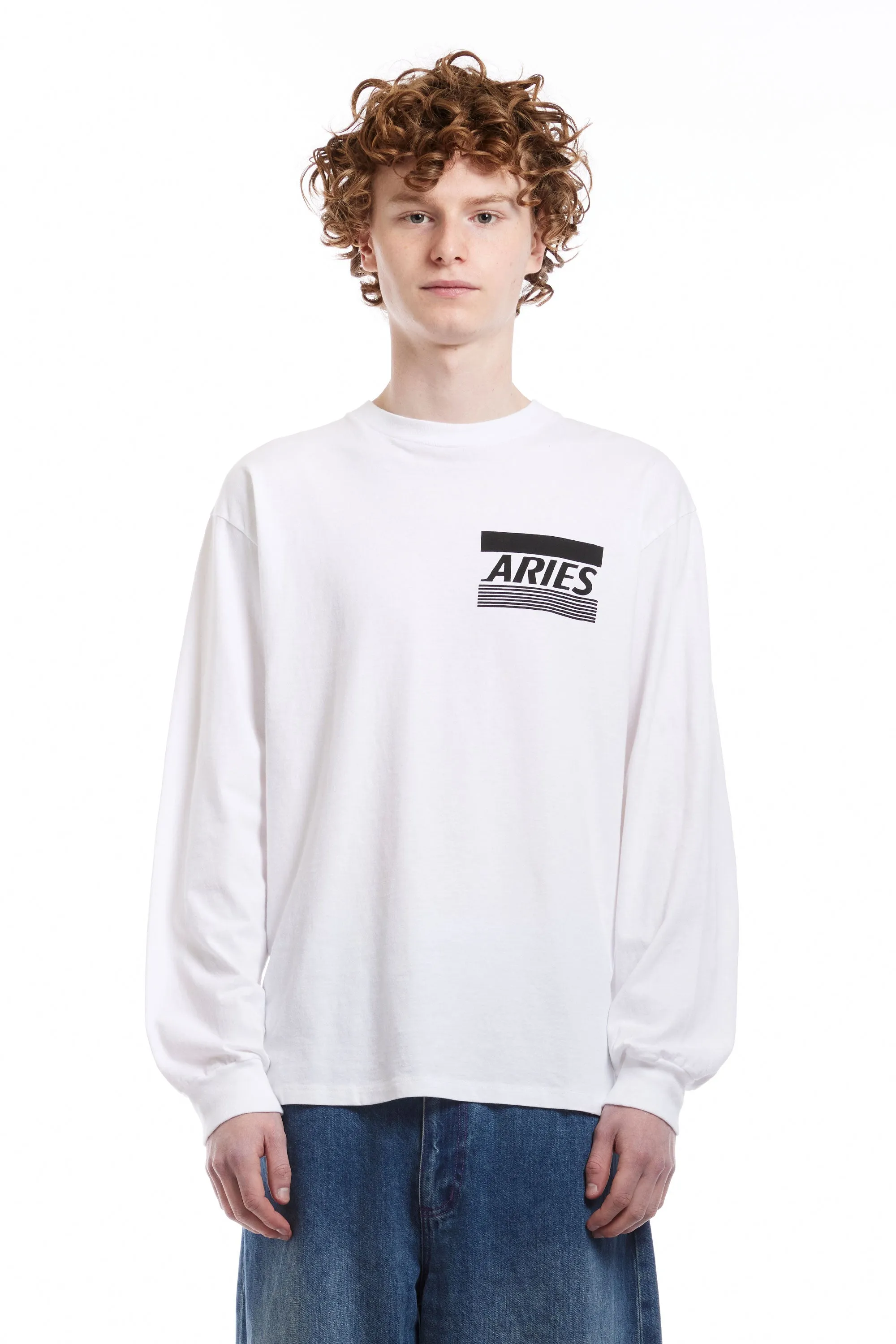 ARIES - CREDIT CARD LS TEE WHITE