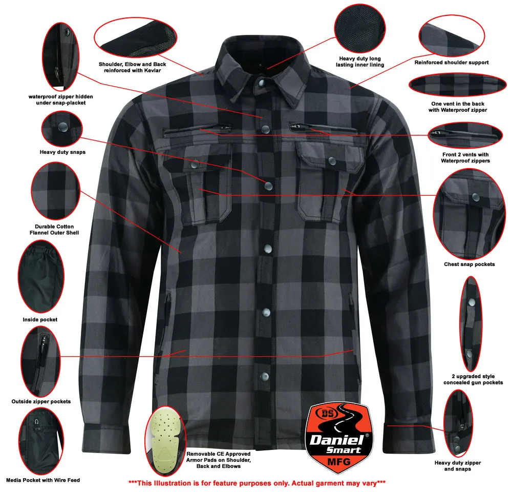 Armored Flannel Shirt - Gray