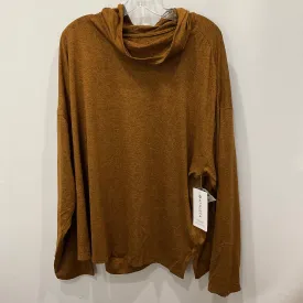 Athletic Top Long Sleeve Hoodie By Athleta In Brown, Size: 3x