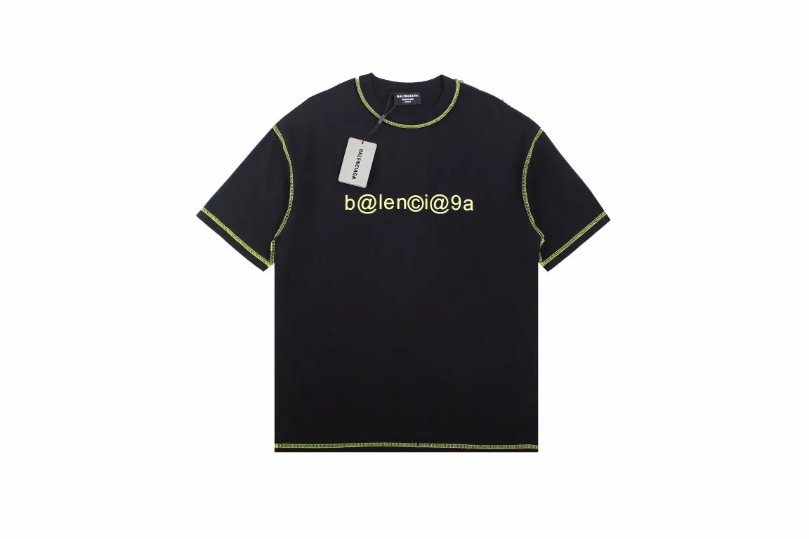 Balenciaga Digital Age Logo T-Shirt - Black