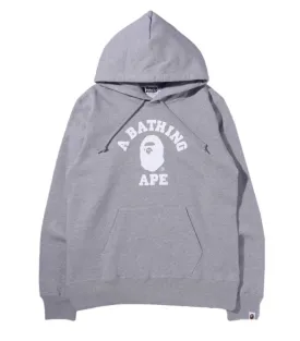 BAPE College Pullover Hoodie (FW21) Gray