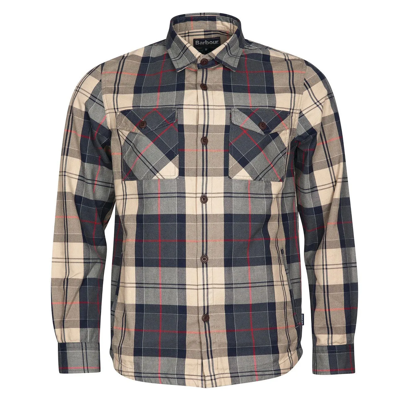 Barbour Canwell Overshirt Stone Tartan