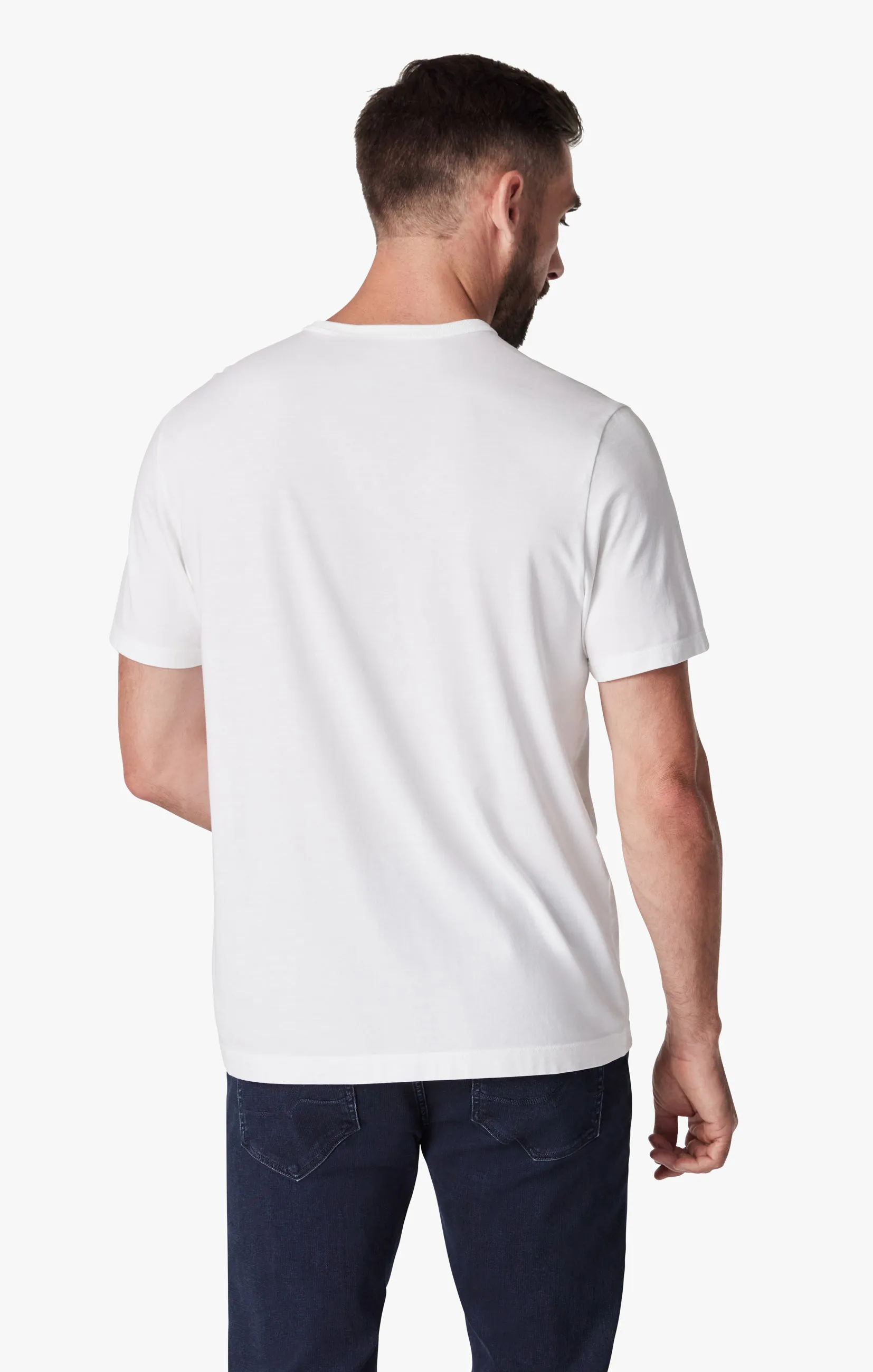 Basic Crew Neck T-Shirt in White