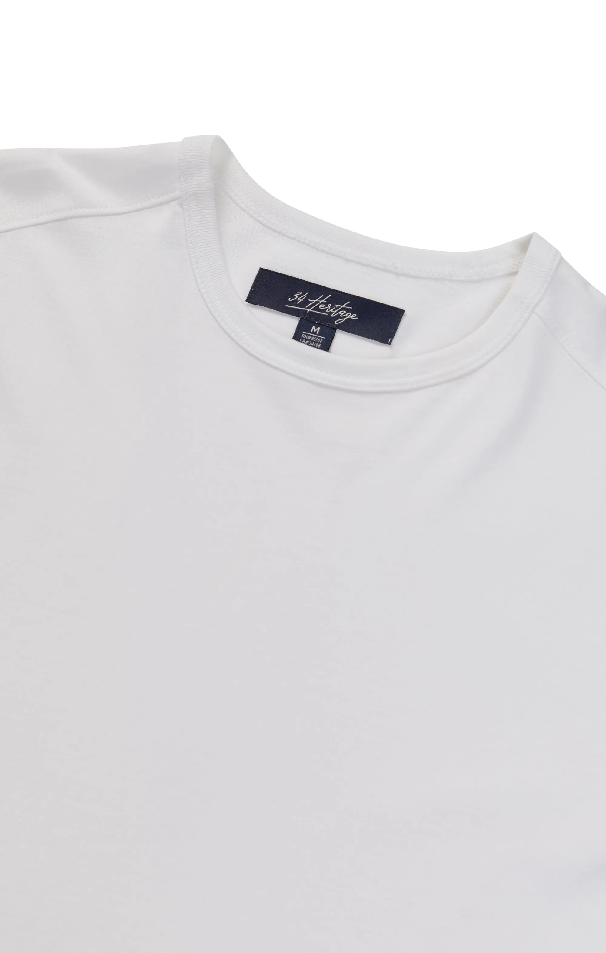 Basic Crew Neck T-Shirt in White