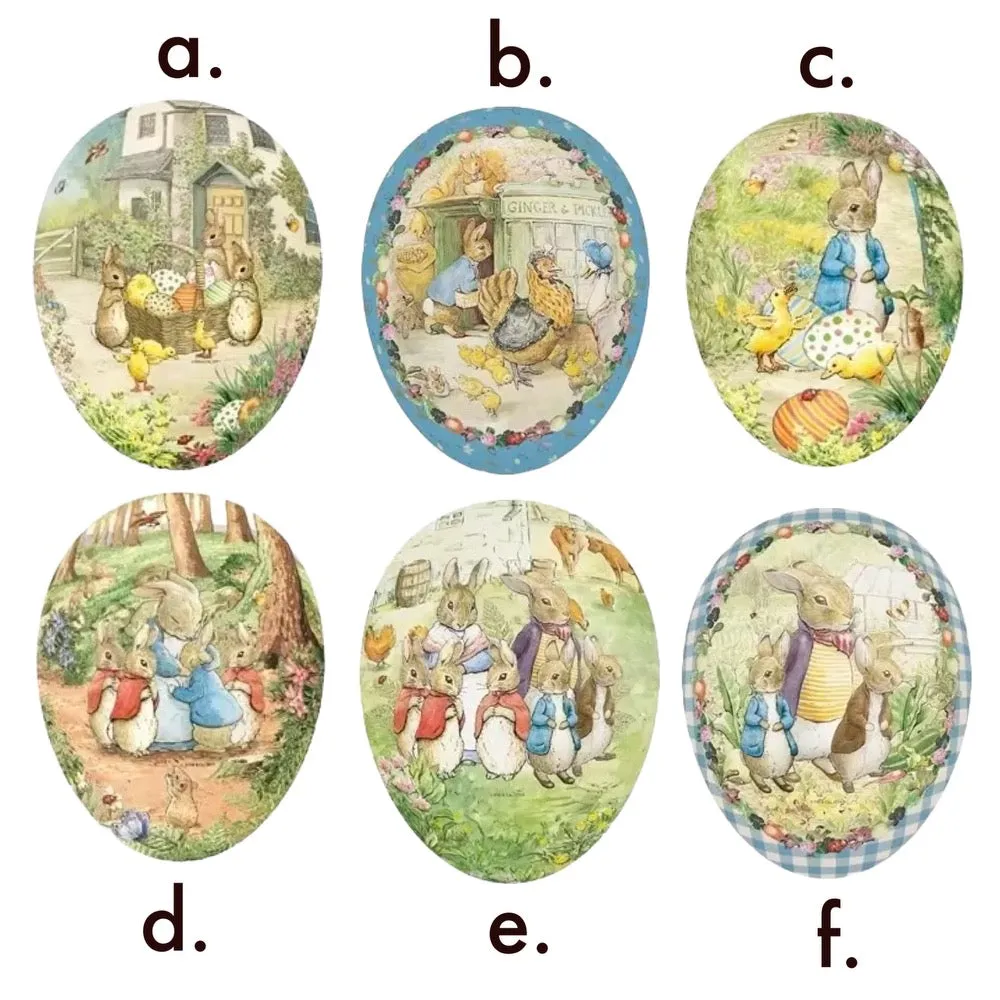 Beatrix Potter Fillable Paper Eggs · Multiple Styles