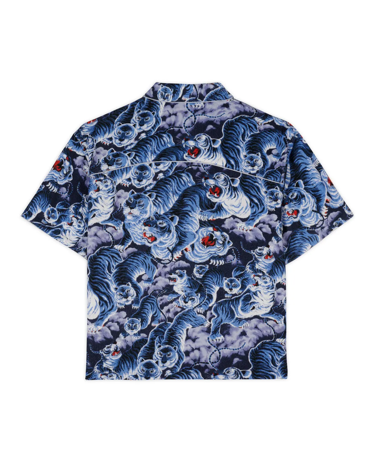 Big Cat Short Sleeve Western Shirt - Navy