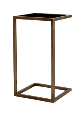 Black Glass Side Table | Eichholtz Galleria