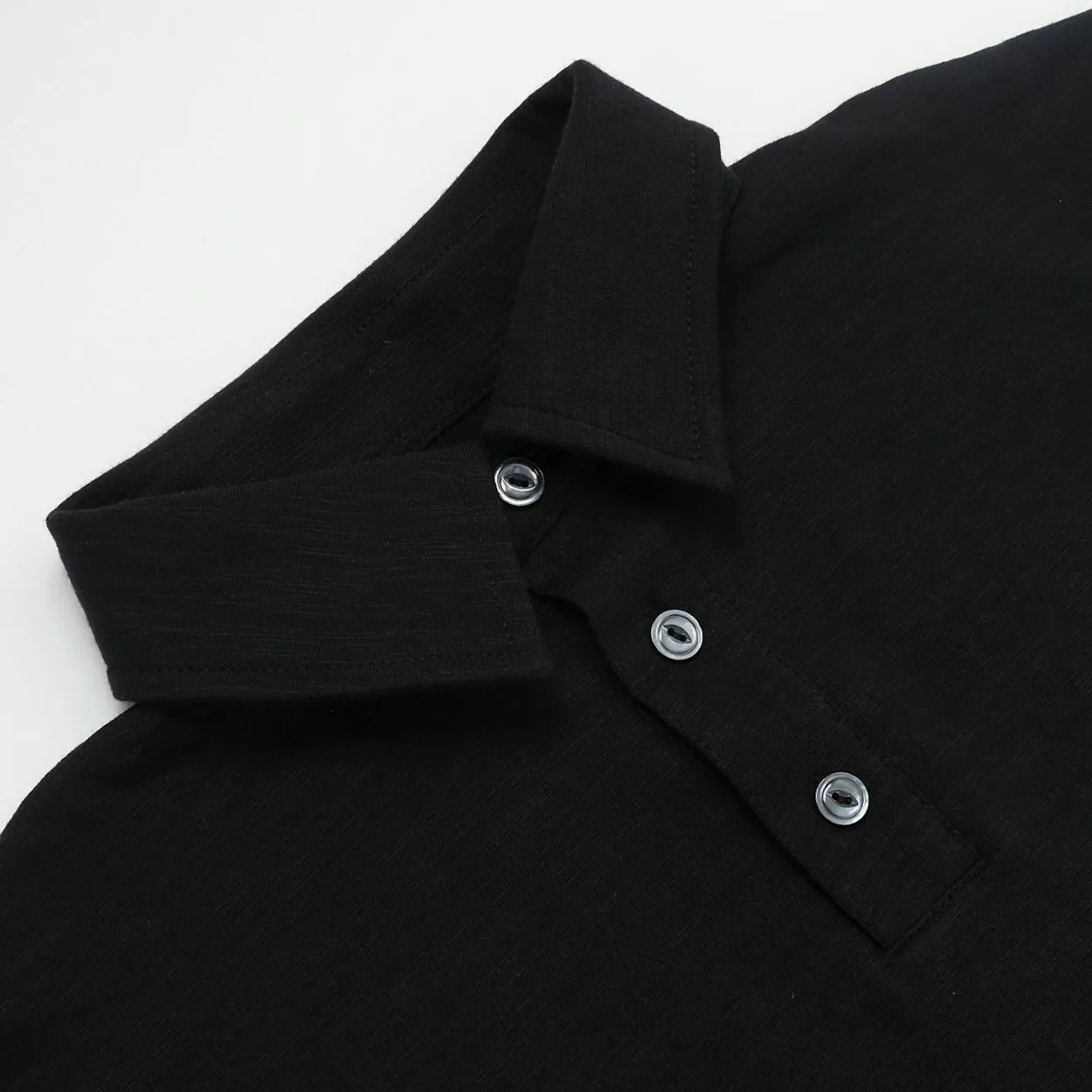 Black Slub S/S Polo