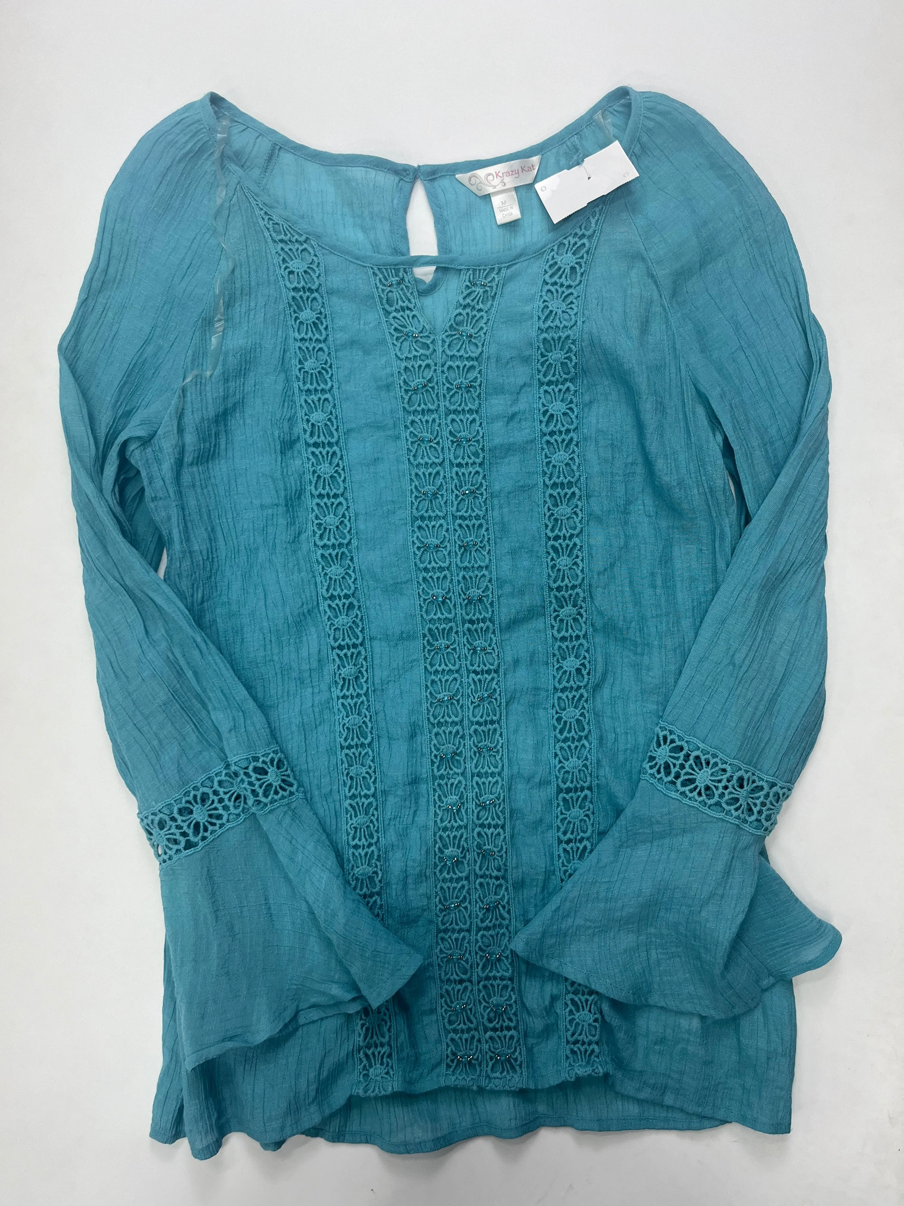 Blouse Long Sleeve By Krazy Kat  Size: M