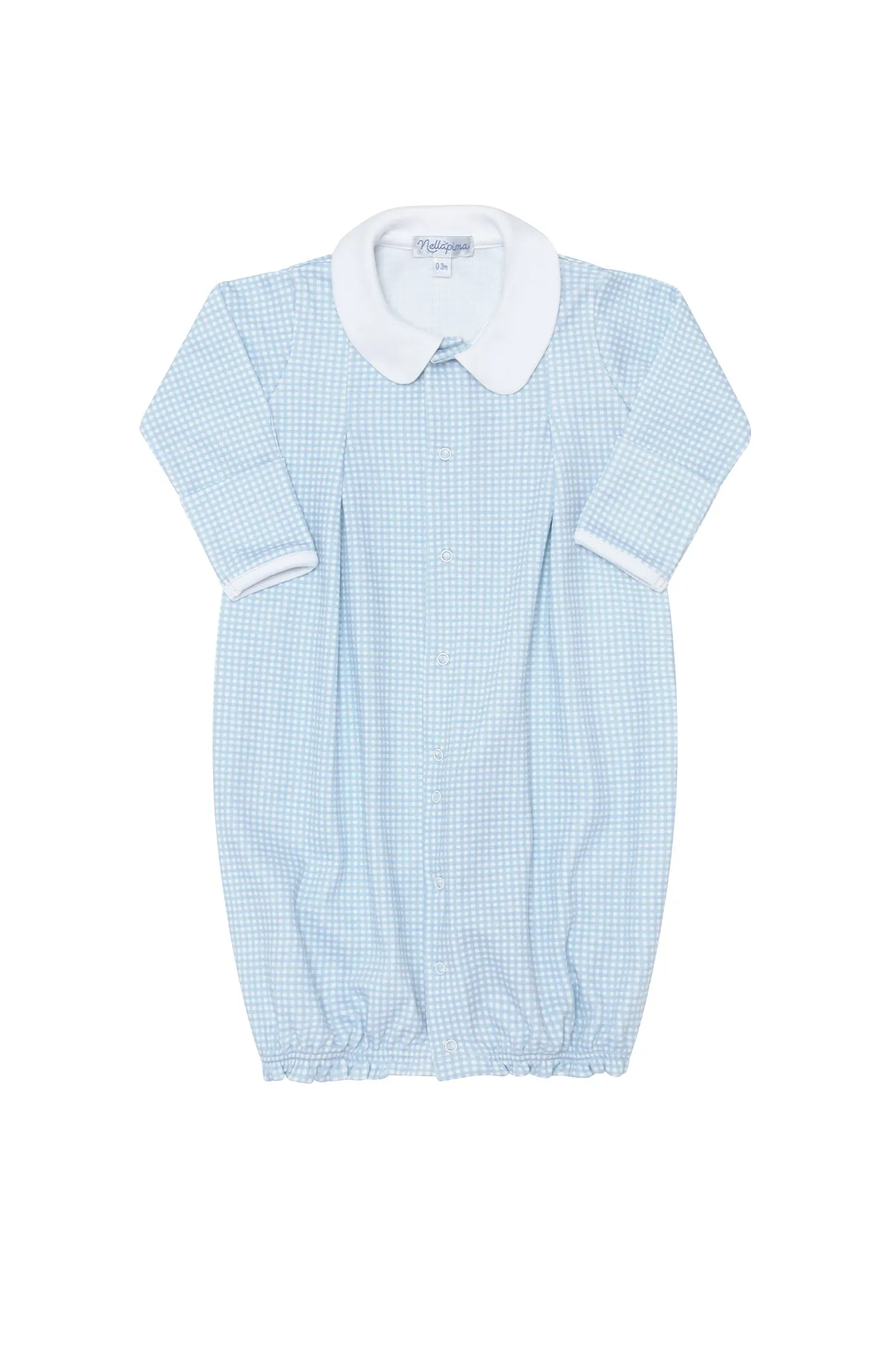 Blue Gingham Converter Gown