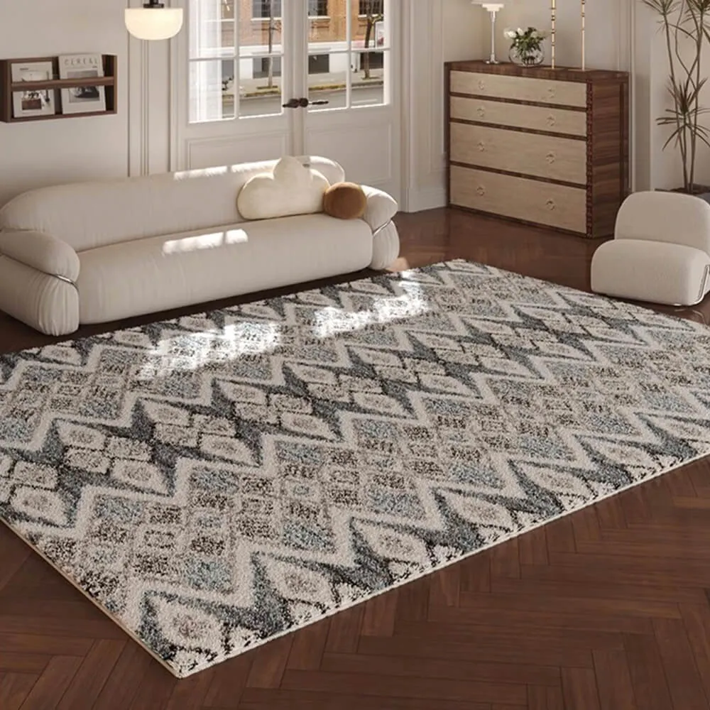 Bohemian Geometric Art Soft Comfort Smooth Area Rug