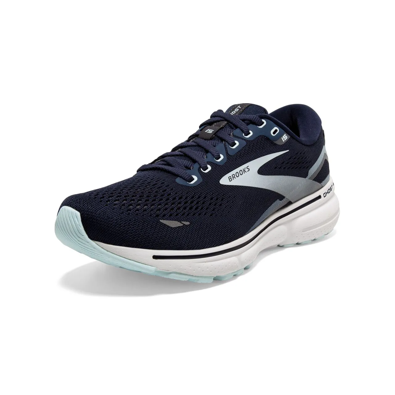 Brooks Ghost 15 Narrow (Womens) - Peacoat/Pearl/Salt Air