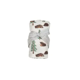 Brown Bears Swaddle Blanket