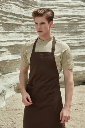 Brown Bib Apron