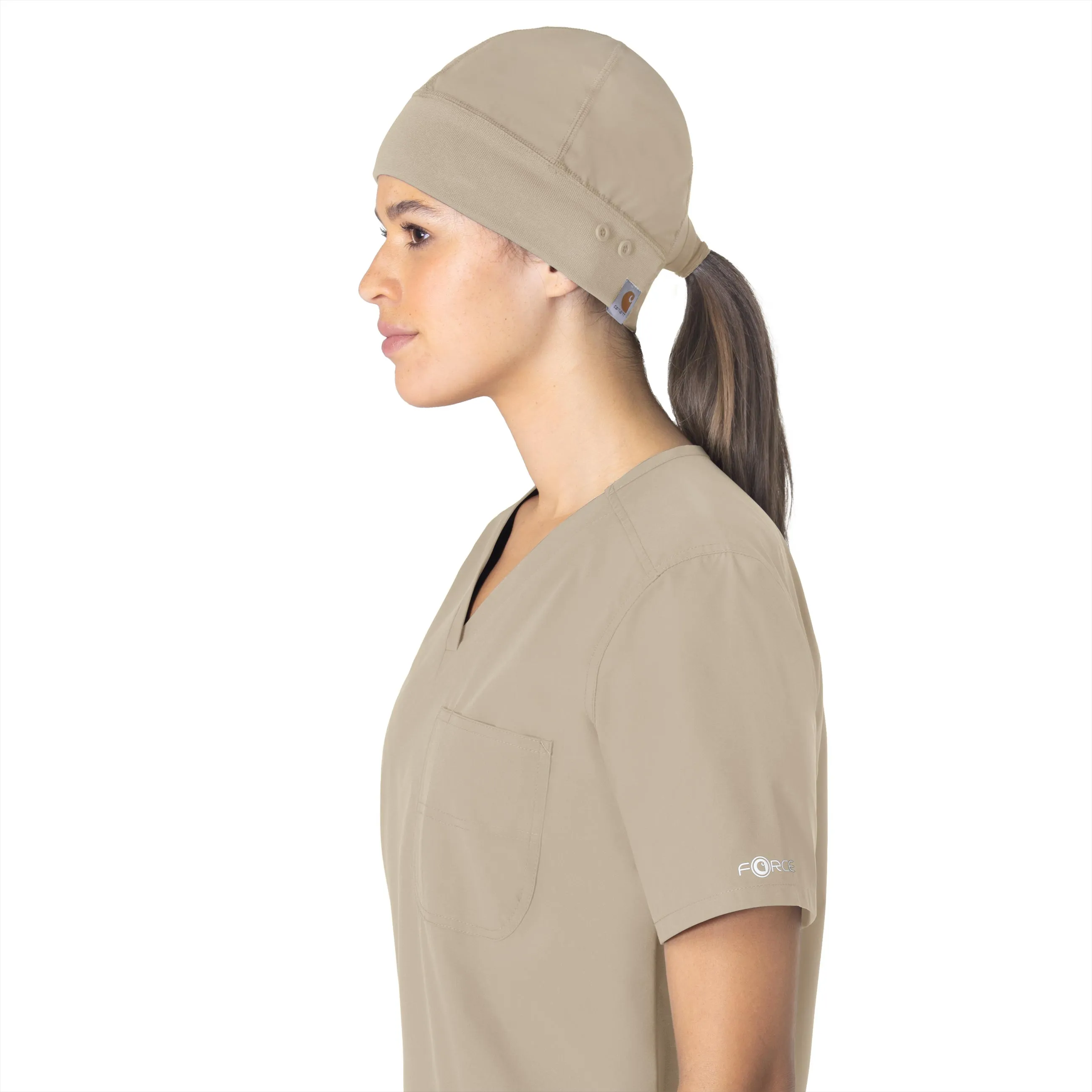 Carhartt Force Essentials Unisex Beanie Scrub Cap - Khaki