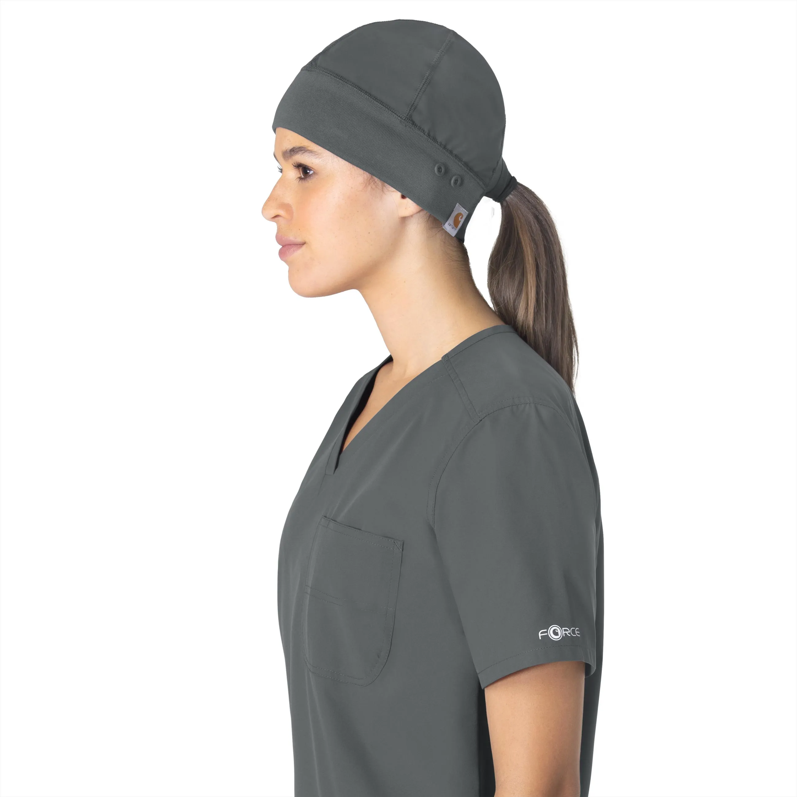 Carhartt Force Essentials Unisex Beanie Scrub Cap - Pewter