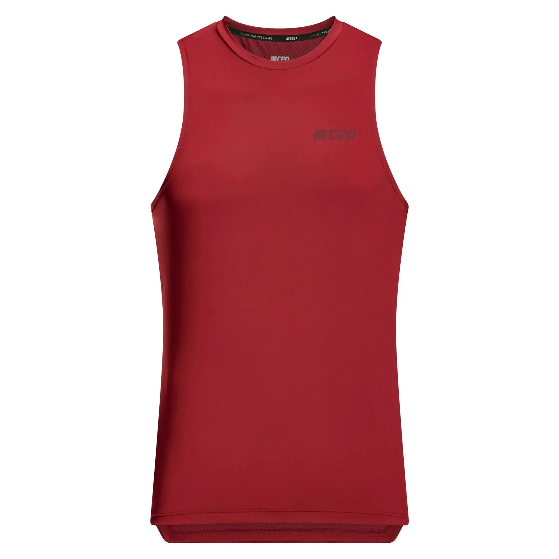 CEP Men's The Run Tank Top Round Neck v5 - Dark Red