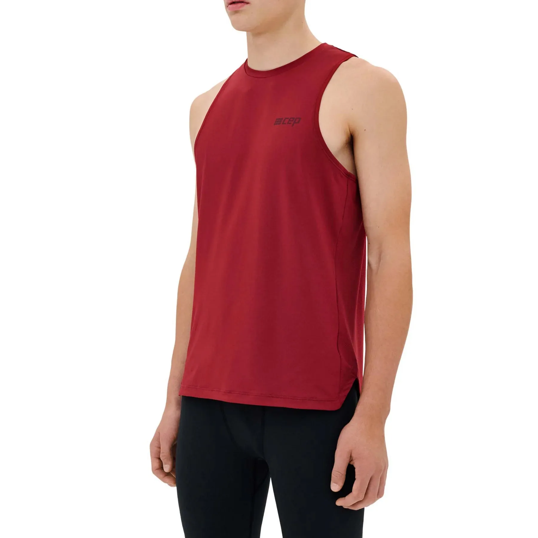 CEP Men's The Run Tank Top Round Neck v5 - Dark Red