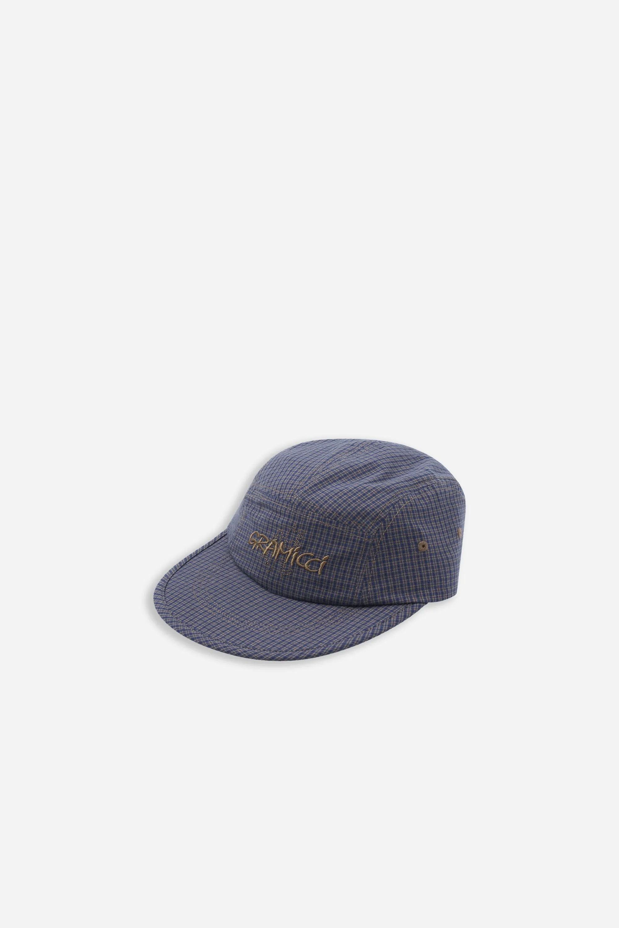 Checkered Long Bill Cap Sierra Check Navy