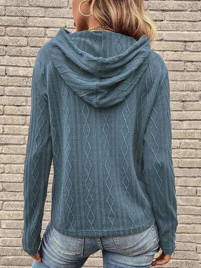 Christy Cable-Knit Hoodie