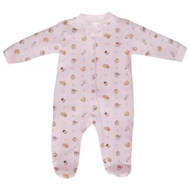 Cookies Printed Zipper Footie | Baby Girl