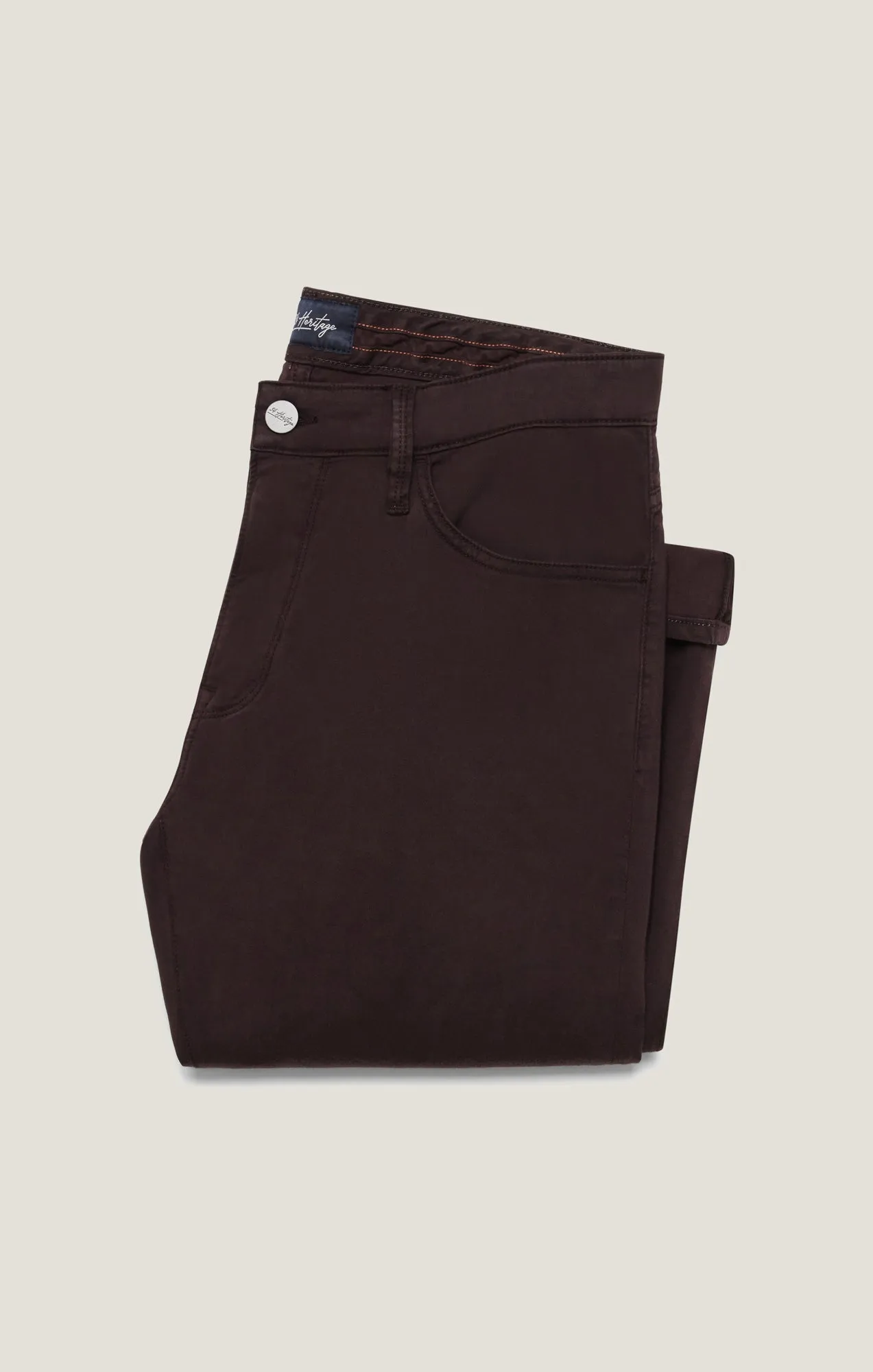 Cool Tapered Leg Pants in Burgundy Diagonal