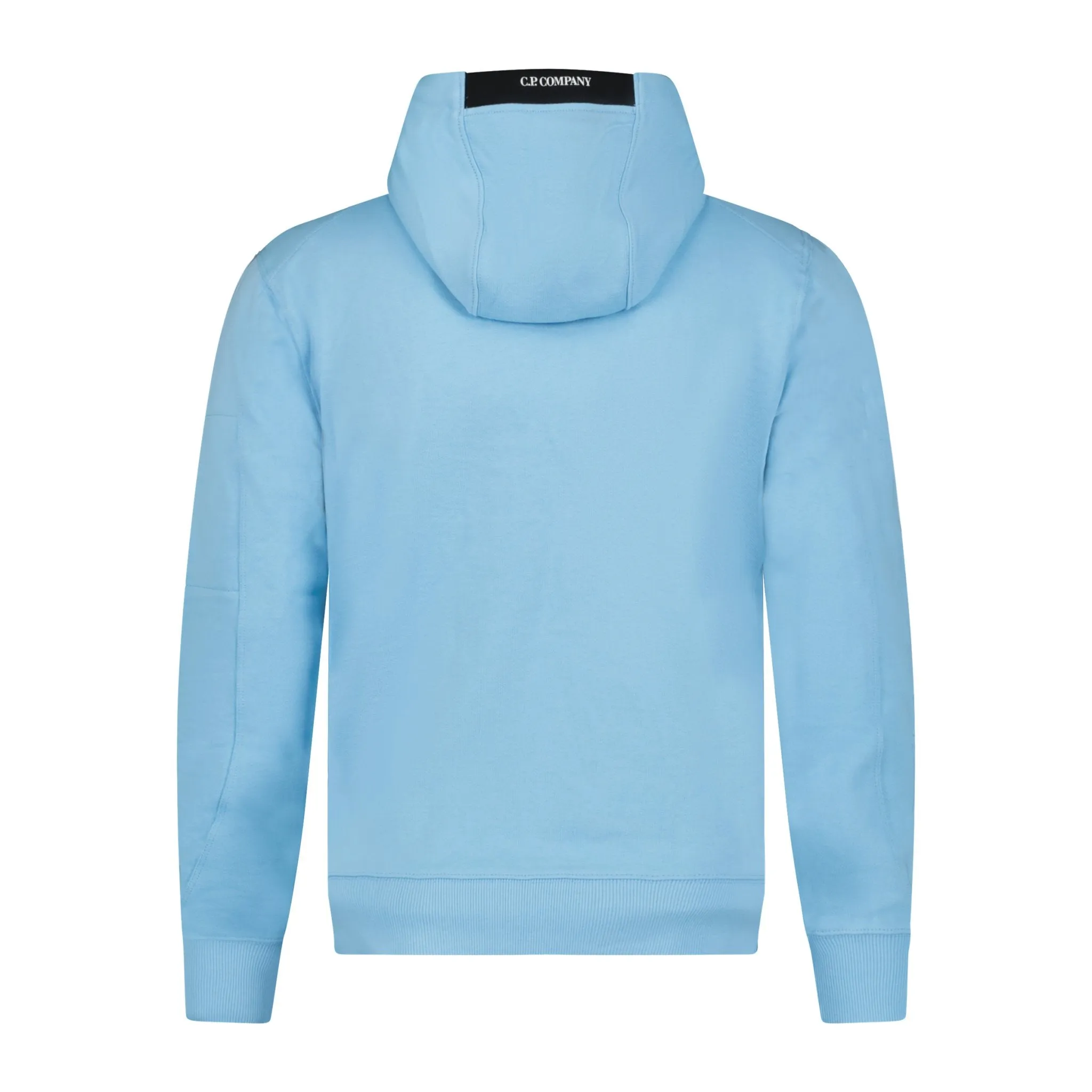 CP COMPANY Micro Lens Diagonal Raised Hoodie Blue