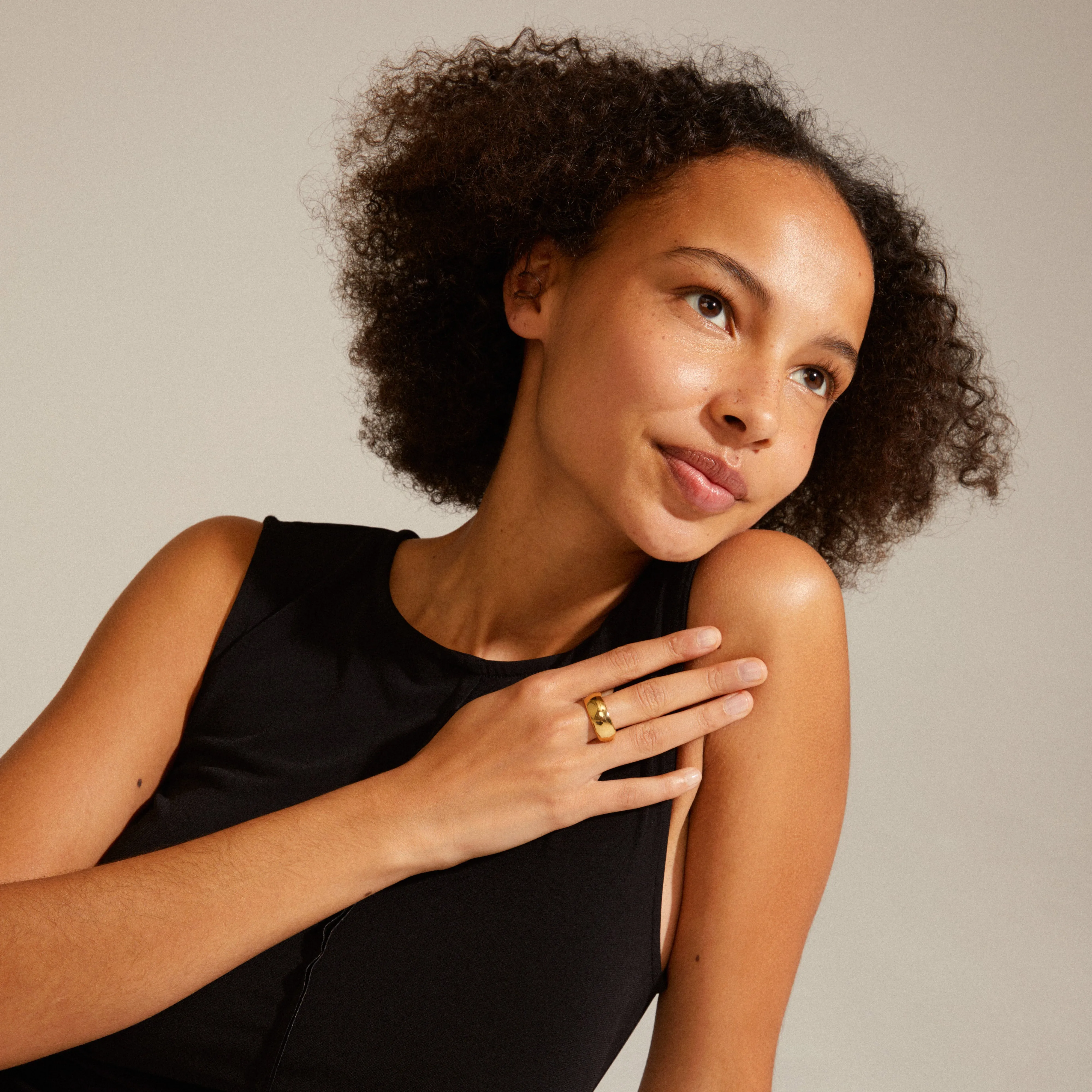 DAISY recycled ring gold-plated