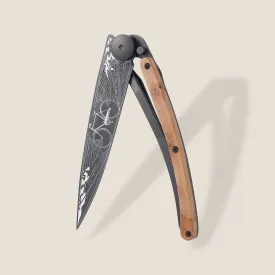 Deejo Juniper Wood Bicycle Knife