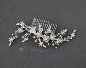 Delicate Crystal Bridal Hair Comb